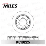 Тормозной диск MILES 6C M8JP K010225 1420604537