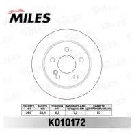 Тормозной диск MILES K010172 HI3Q1A O 1420699769
