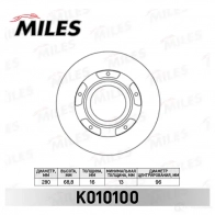 Тормозной диск MILES K010100 DGDV W 1420600979
