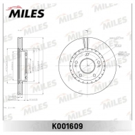 Тормозной диск MILES 1420604568 JXIS N K001609 - Изображение 2