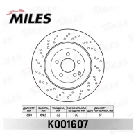 Тормозной диск MILES Y3XC V7 1420598845 K001607 - Изображение 4