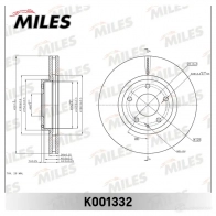 Тормозной диск MILES Mazda 6 (GJ, GL) 3 Универсал 2.0 146 л.с. 2013 – наст. время H3F J0 K001332