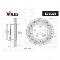 Тормозной диск MILES 1420604680 65XU WX K001326 - Изображение 2