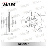 Тормозной диск MILES K001257 ZD 5YRR 1420601727
