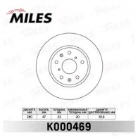 Тормозной диск MILES 1420601243 F Z2XIHS K000469