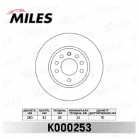 Тормозной диск MILES 1420601462 KQO5 DU0 K000253 - Изображение 2