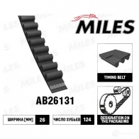 Ремень ГРМ MILES AB26131 1420605279 G6WNJ 2