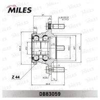 Подшипник ступицы колеса MILES Y6HN C 1436967183 DB83059 - Изображение 2
