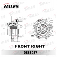 Подшипник ступицы колеса MILES 1420602068 JY6 HZ DB83037 - Изображение 2