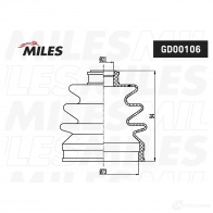 Пыльник шруса MILES GD00106 1439937404 IG3P G - Изображение 2
