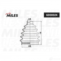Пыльник шруса MILES GD00024 W KTE3 1438140645 - Изображение 3