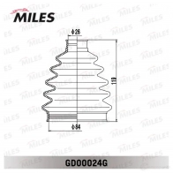 Пыльник шруса MILES 1438140646 GD00024G IZ NM6 - Изображение 3