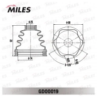 Пыльник шруса MILES GD00019 1438140651 A 37DO - Изображение 3