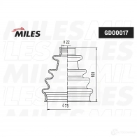 Пыльник шруса MILES GD00017 1438140656 K50 PIG - Изображение 3