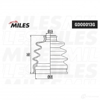 Пыльник шруса MILES 1438140661 GD00013G 5MLTX CL - Изображение 3