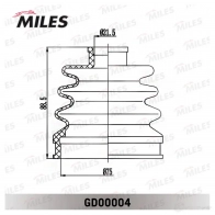 Пыльник шруса MILES 1438140673 VIE1J0 9 GD00004 - Изображение 3
