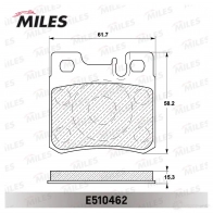 Тормозные колодки дисковые, комплект MILES 03C P58 E510462 1436968179 - Изображение 2