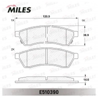 Тормозные колодки дисковые, комплект MILES E510390 1436968159 0 WZ4T - Изображение 2