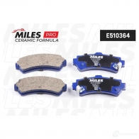 Тормозные колодки дисковые, комплект MILES 1436968152 G4 CXM E510364
