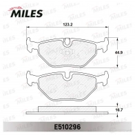 Тормозные колодки дисковые, комплект MILES 1436968137 KAE 74E5 E510296 - Изображение 2