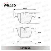Тормозные колодки дисковые, комплект MILES 6 CB5Q 1436968126 E510266 - Изображение 2