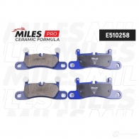 Тормозные колодки дисковые, комплект MILES 1436968121 E510258 SH 60PNV - Изображение 2