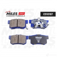Тормозные колодки дисковые, комплект MILES E510187 1436968098 16 Y28M - Изображение 2