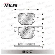 Тормозные колодки дисковые, комплект MILES 1436968075 E510107 MRP S7 - Изображение 2