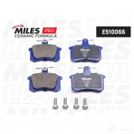 Тормозные колодки дисковые, комплект MILES 1436968066 E510066 V2 TYUR - Изображение 2
