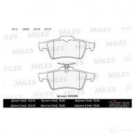 Тормозные колодки дисковые, комплект MILES E510005 4H5 V2 1436968047 - Изображение 2