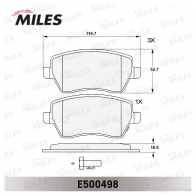 Тормозные колодки дисковые, комплект MILES 1436968026 935I B9V E500498 - Изображение 2