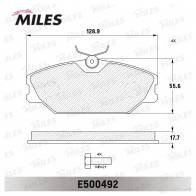 Тормозные колодки дисковые, комплект MILES E500492 1436968022 MU34 IEZ - Изображение 2