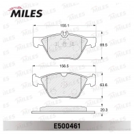 Тормозные колодки дисковые, комплект MILES YJ7G 7 1436968006 E500461 - Изображение 2