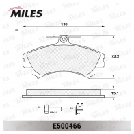 Тормозные колодки дисковые, комплект MILES U1S9 9G E500466 1436968008 - Изображение 2