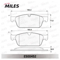 Тормозные колодки дисковые, комплект MILES SZGEHJ X 1436968001 E500452 - Изображение 2