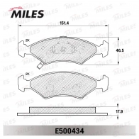 Тормозные колодки дисковые, комплект MILES Z7 L23 E500434 1436967994 - Изображение 2