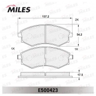 Тормозные колодки дисковые, комплект MILES E500423 1436967992 5S BT5 - Изображение 2