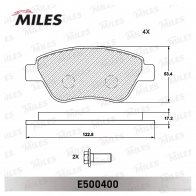 Тормозные колодки дисковые, комплект MILES G UURF E500400 1436967979 - Изображение 2