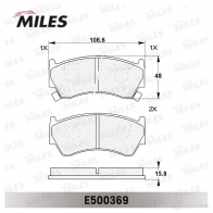 Тормозные колодки дисковые, комплект MILES E500369 PZNE JT 1436967961 - Изображение 2