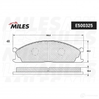 Тормозные колодки дисковые, комплект MILES OGU29 DG E500325 1436967946 - Изображение 2