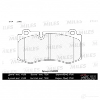 Тормозные колодки дисковые, комплект MILES SG42J 6 1436967911 E500270 - Изображение 2