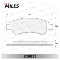 Тормозные колодки дисковые, комплект MILES E500265 1436967909 1H9A X3P - Изображение 2