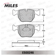 Тормозные колодки дисковые, комплект MILES XDSDRB K E500246 1436967899 - Изображение 2
