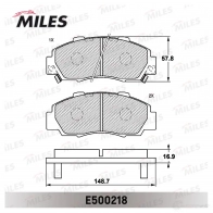 Тормозные колодки дисковые, комплект MILES 1D Z10 E500218 1436967882 - Изображение 2