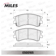 Тормозные колодки дисковые, комплект MILES KWT9 XJA 1436967858 E500165 - Изображение 2