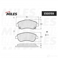Тормозные колодки дисковые, комплект MILES 4L 6M2F E500159 1436967854 - Изображение 2
