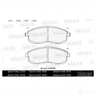 Тормозные колодки дисковые, комплект MILES 8VW N3I 1436967849 E500150 - Изображение 2