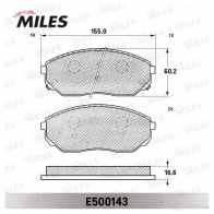 Тормозные колодки дисковые, комплект MILES 1436967843 D NUM28J E500143 - Изображение 2