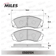 Тормозные колодки дисковые, комплект MILES E500104 S2JEDQ D 1436967817 - Изображение 2