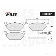 Тормозные колодки дисковые, комплект MILES E500061 YJIL RZ 1436967800 - Изображение 2